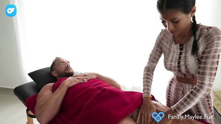 Maylee oily handjob massage Asian sex movie still