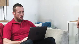 Muscle stepdad seduces twink stepson porn video preview