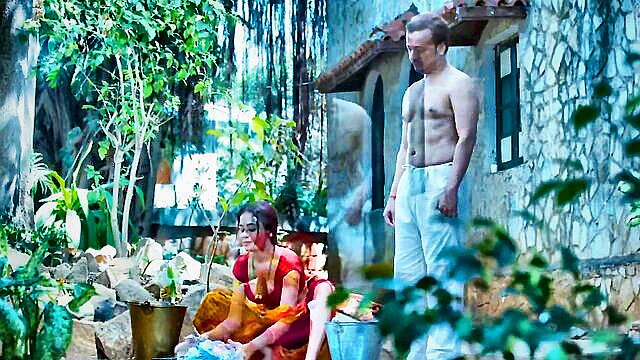Asian performer in a Indian Milf porn scene