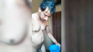 Nabin Chaulagain hospital shower solo Asian sex movie still