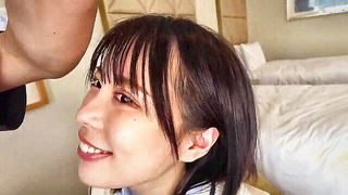 Japanese schoolgirl uniform creampie hot sex scene screenshot