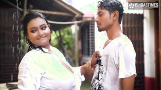 Wet desi bhabhi teases local boy hot sex scene screenshot
