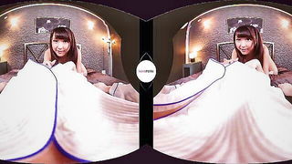 Manami Nara VR cowgirl Asian sex scene screenshot