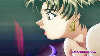 Uncensored Japanese big tits blowjob video frame