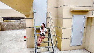 Chinese girl rope bondage outdoors porn video preview