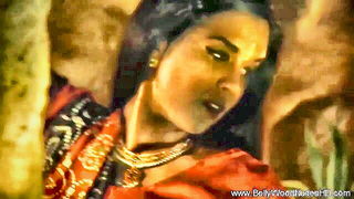 Indian MILF orange saree tease Asian sex movie still