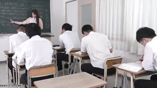 Chitose Yura milf teacher creampie Asian couple sex video