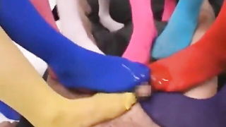 Japanese group blowjob bukkake Asian sex movie still
