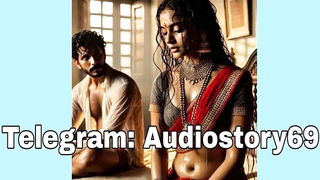 Desi saree blouse erotic embrace Asian sex movie still