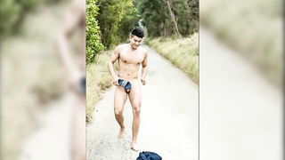 Muscular Taiwanese male model nude Asian sex movie still
