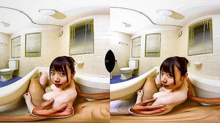 Cute Asian babe teasing in VR porn video preview