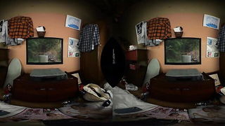 Japanese MILF VR desk tease xxx video thumbnail